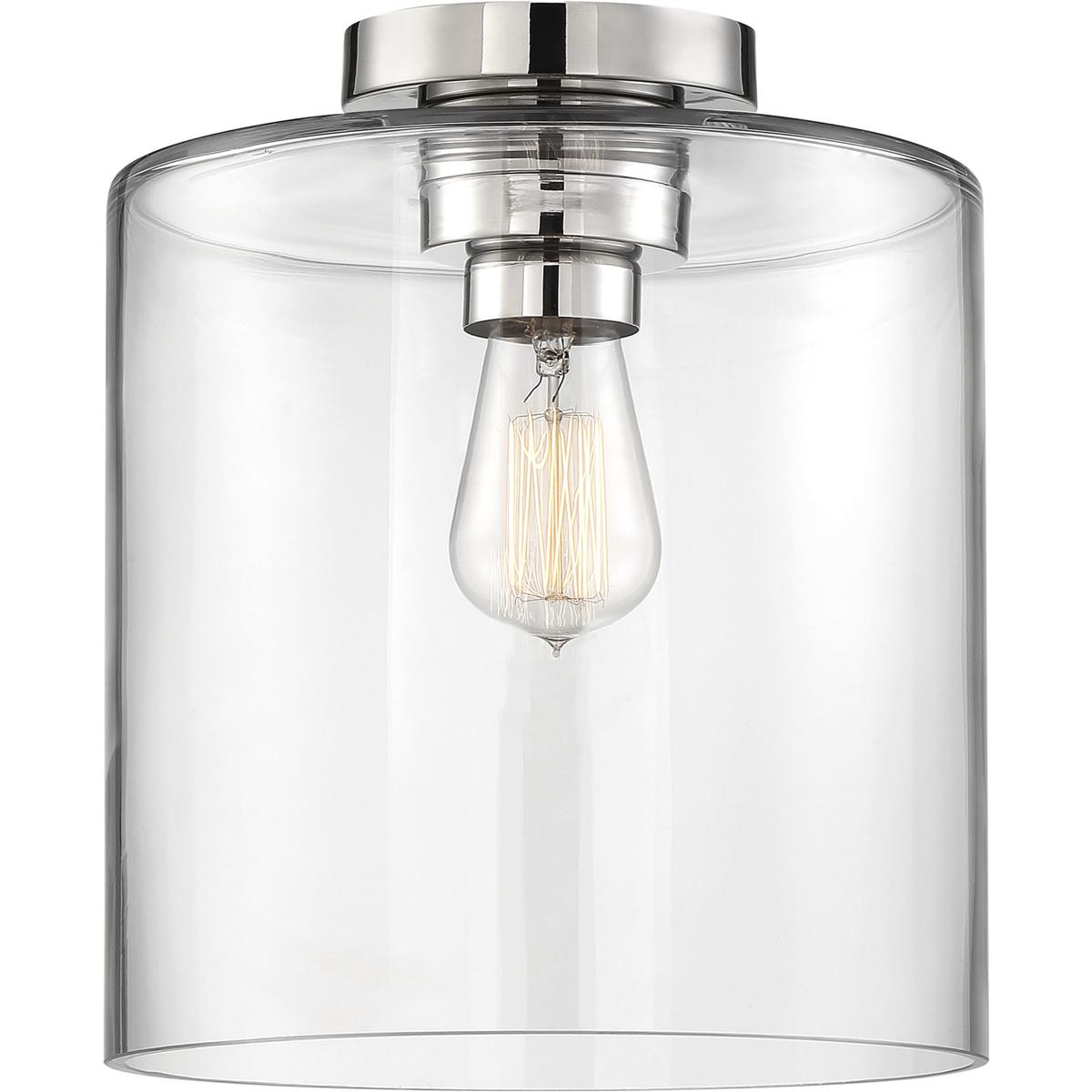 Nuvo Lighting Chantecleer 9 Inch 1 Light Semi Flush Mount Chantecleer - 60/6778 - Modern Contemporary