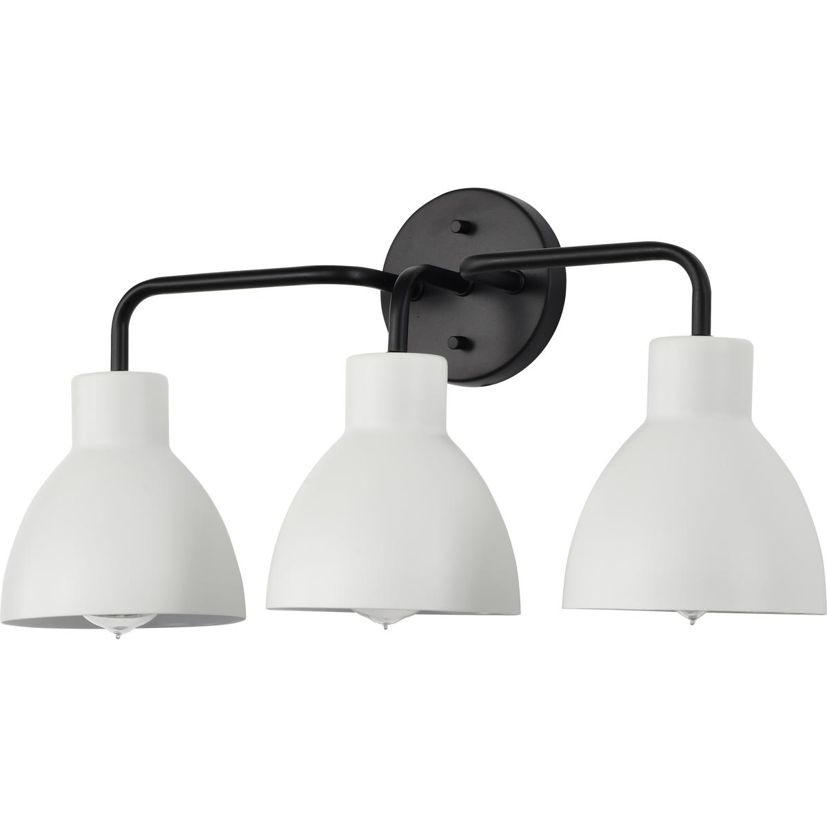 Nuvo 60/6786 Sloan 3 Light 22 inch Matte Black Vanity Light Wall Light