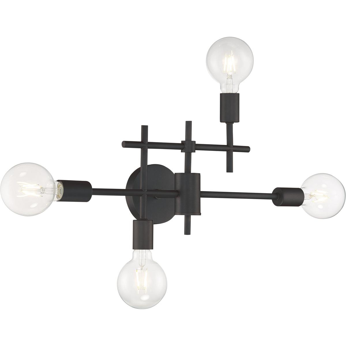 Nuvo 60/6861 Delphi 4 Light 23 inch Mahogany Bronze Vanity Light Wall Light