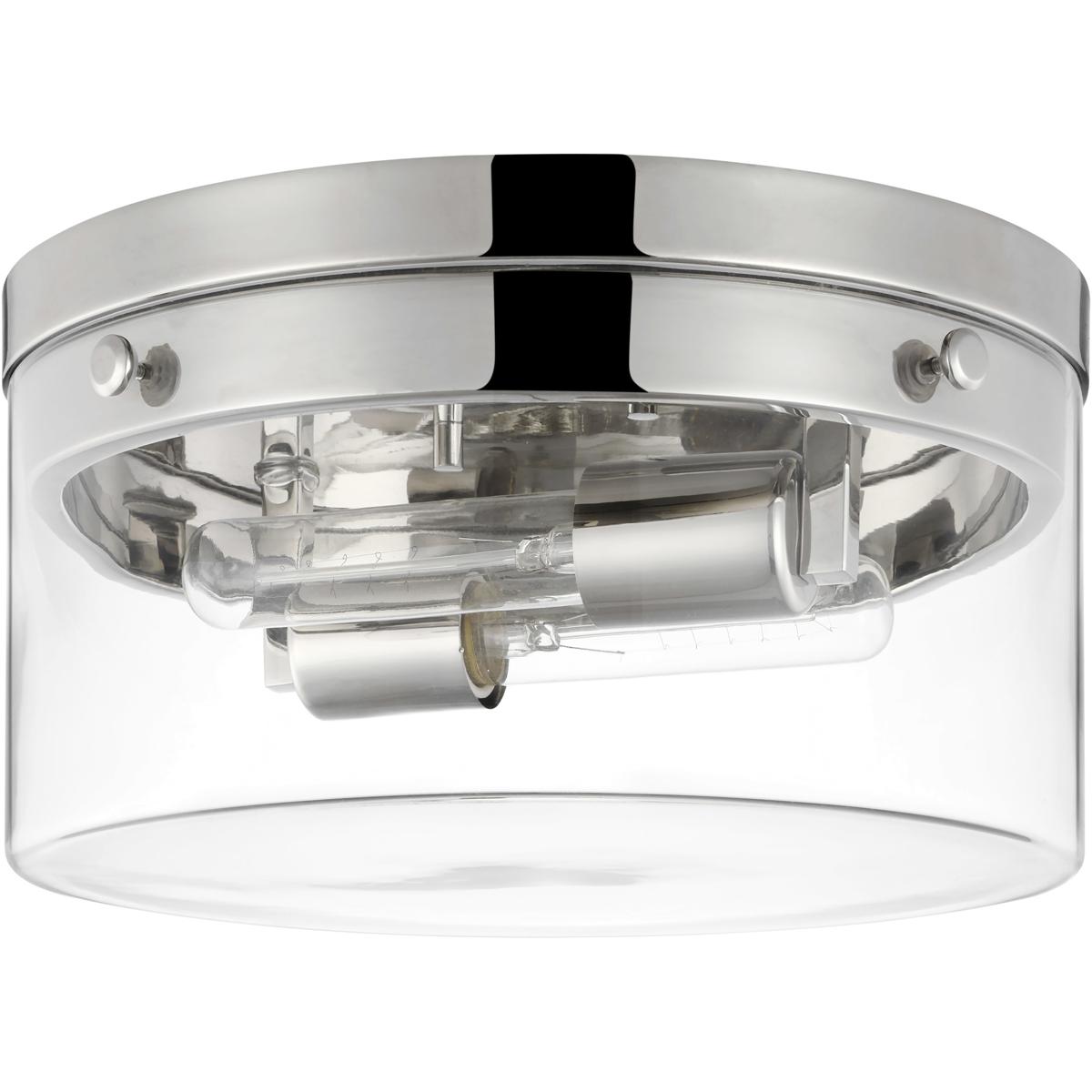 Nuvo 60/7637 Intersection 2 Light 14 inch Polished Nickel Flush Ceiling Light