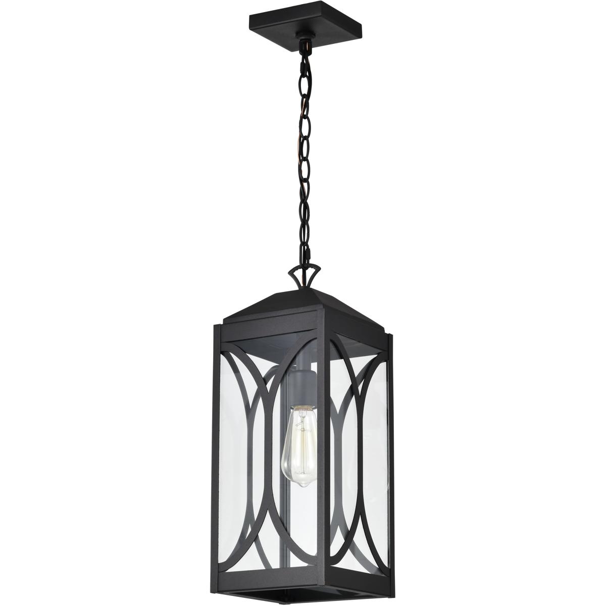 Nuvo 60/8125 Oaklyn 1 Light 7.5 inch Matte Black Outdoor Hanging Light