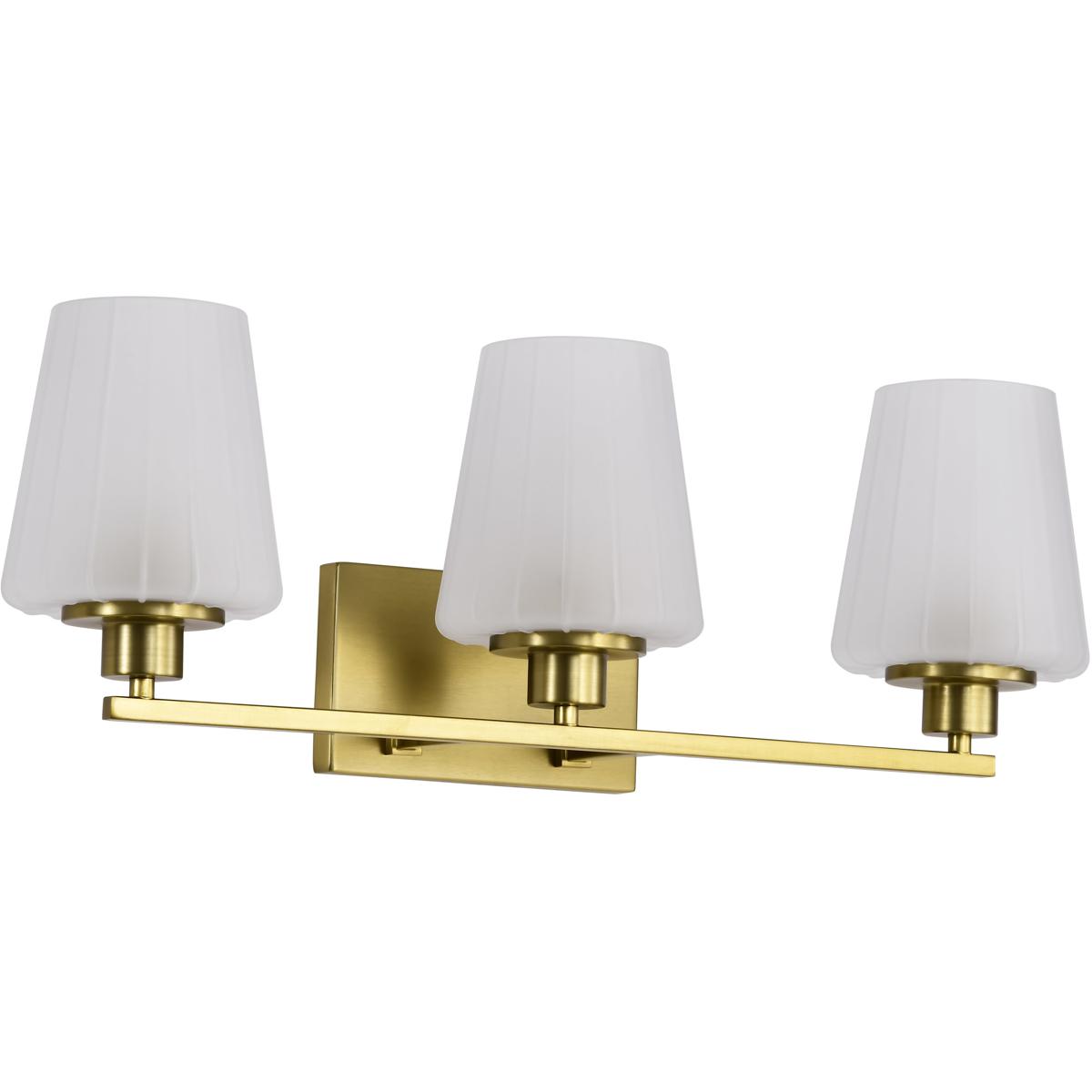 Nuvo 60/8233 Lune 24 inch Vintage Brass Vanity Wall Light