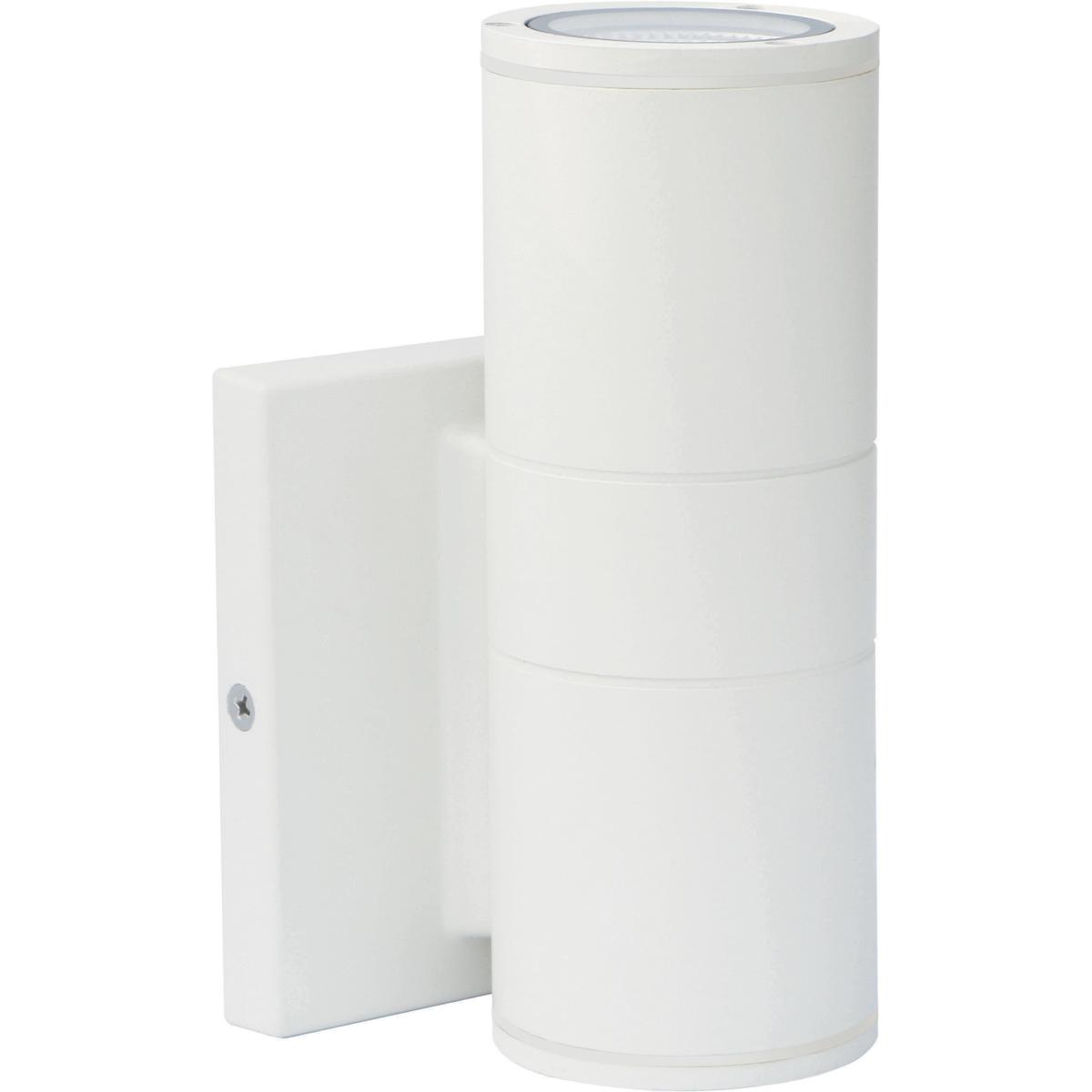 1-Light LED Small Up or Down Sconce Fixture White Finish 10W 120/277V