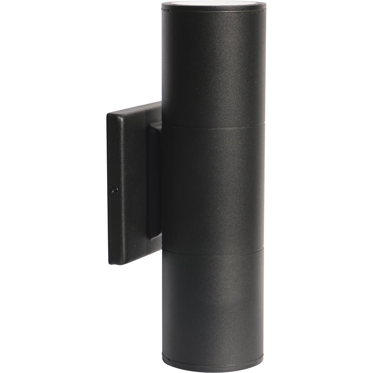 2-Light LED Large Up and Down Sconce Fixture Black Finish 20W 120/277V