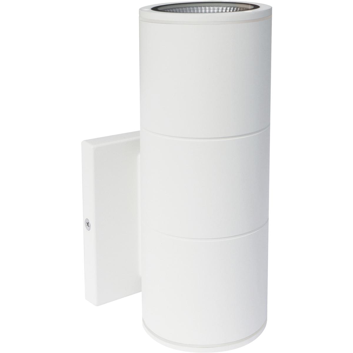 1-Light LED Large Up or Down Sconce Fixture White Finish 10W 120/277V