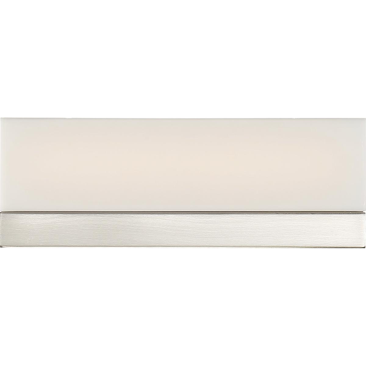 Fixture, Vanity, 1L, 13W, LED Module, Direct Wired, 120V, Brushed Nickel, Lumens: 910