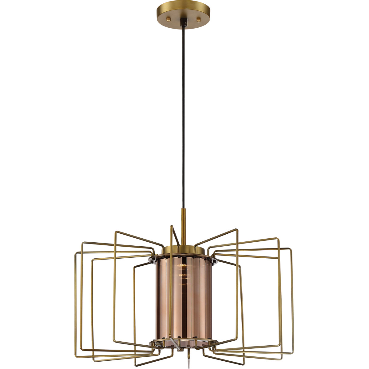 Nuvo Lighting 62/1352 Wired LED 20 inch Brushed Nickel Pendant Ceiling