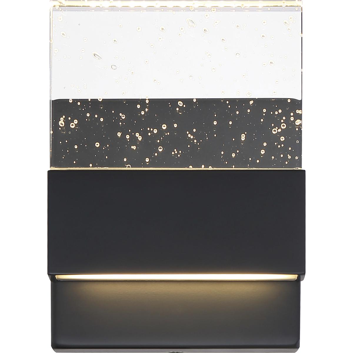 Nuvo 62/1511 Ellusion LED 5 inch Matte Black ADA Wall Sconce Wall Light, Small