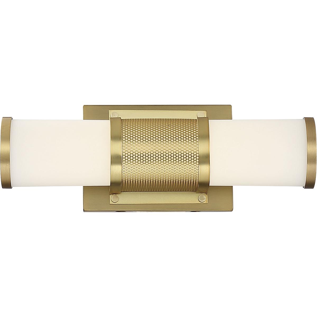 Nuvo 62/1601 Caper LED 13 inch Brushed Brass Vanity Light Wall Light