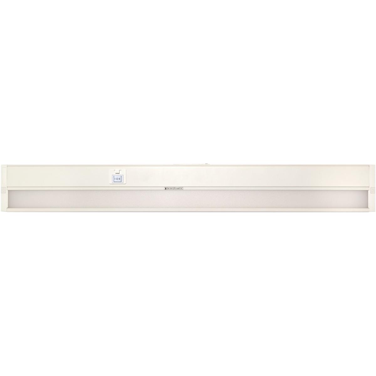 Nuvo 63/504 CounterQuick 120 LED 28 inch White Under Cabinet & Cove, Linear Strip