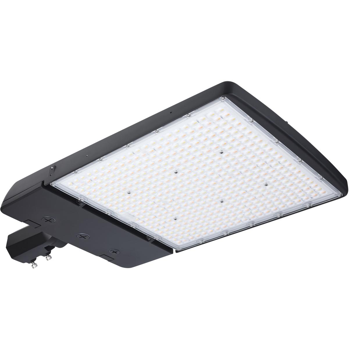 LED Area Light 300/240/200 3K/4K/5K CCT Selectable Beam Angle Selectable Bronze 277-480V