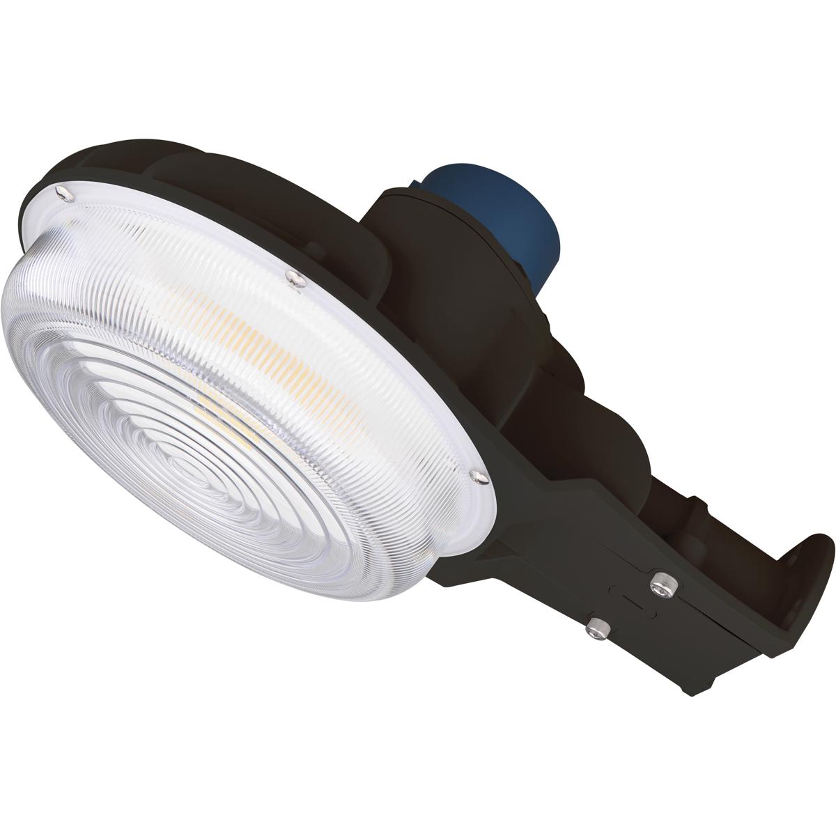 60 Watt LED Area Light with Photocell CCT Selectable and Dimmable Bronze Finish 120-277 Volts Ultra