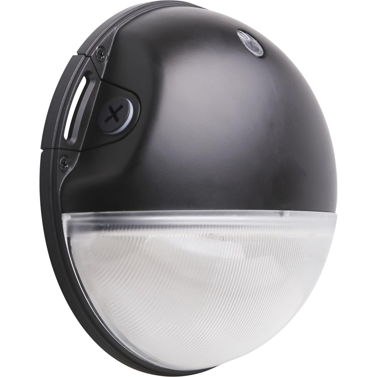 LED Small Round Wall Pack 20W CCT Selectable Bypassable Photocell 120-277 Volt Bronze Finish