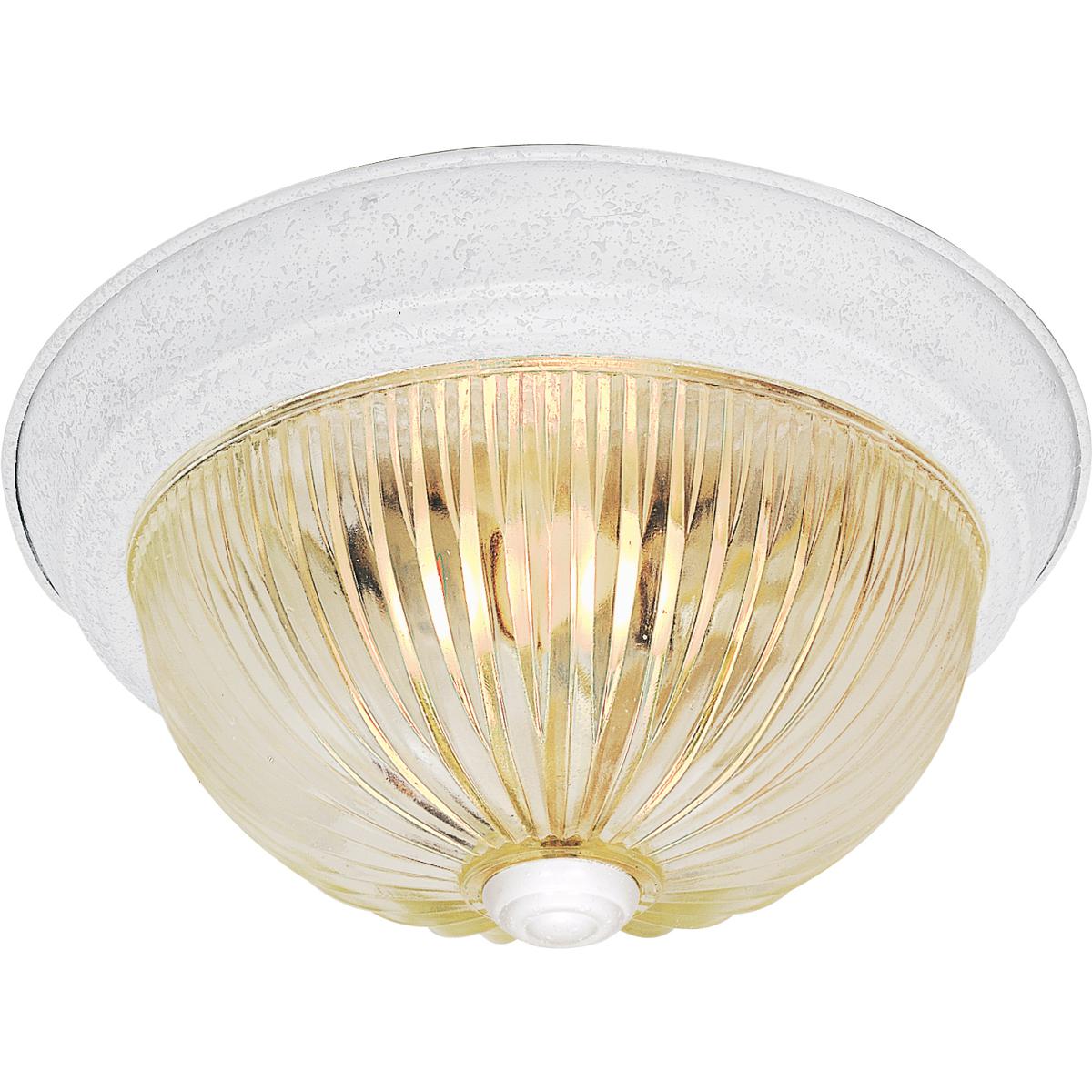 Nuvo SF76/193 Brentwood 3 Light 15.25 inch Textured White Flush Mount Ceiling Light