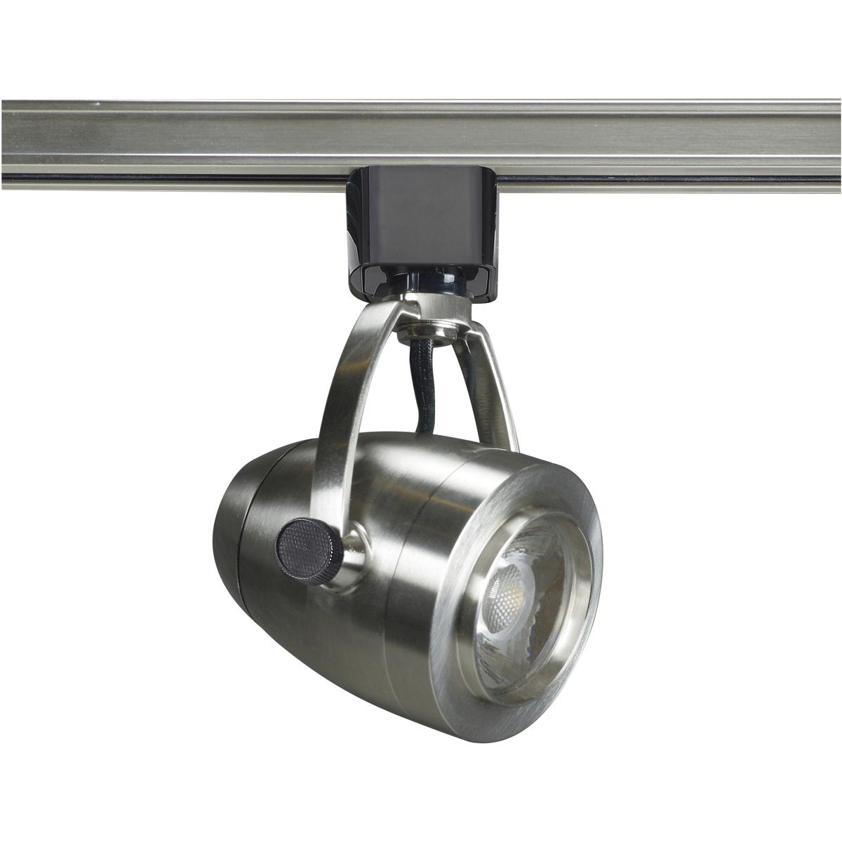 1-Light, LED, 12W Track Head, Pinch back shape, Brushed Nickel, 36 Deg. Beam