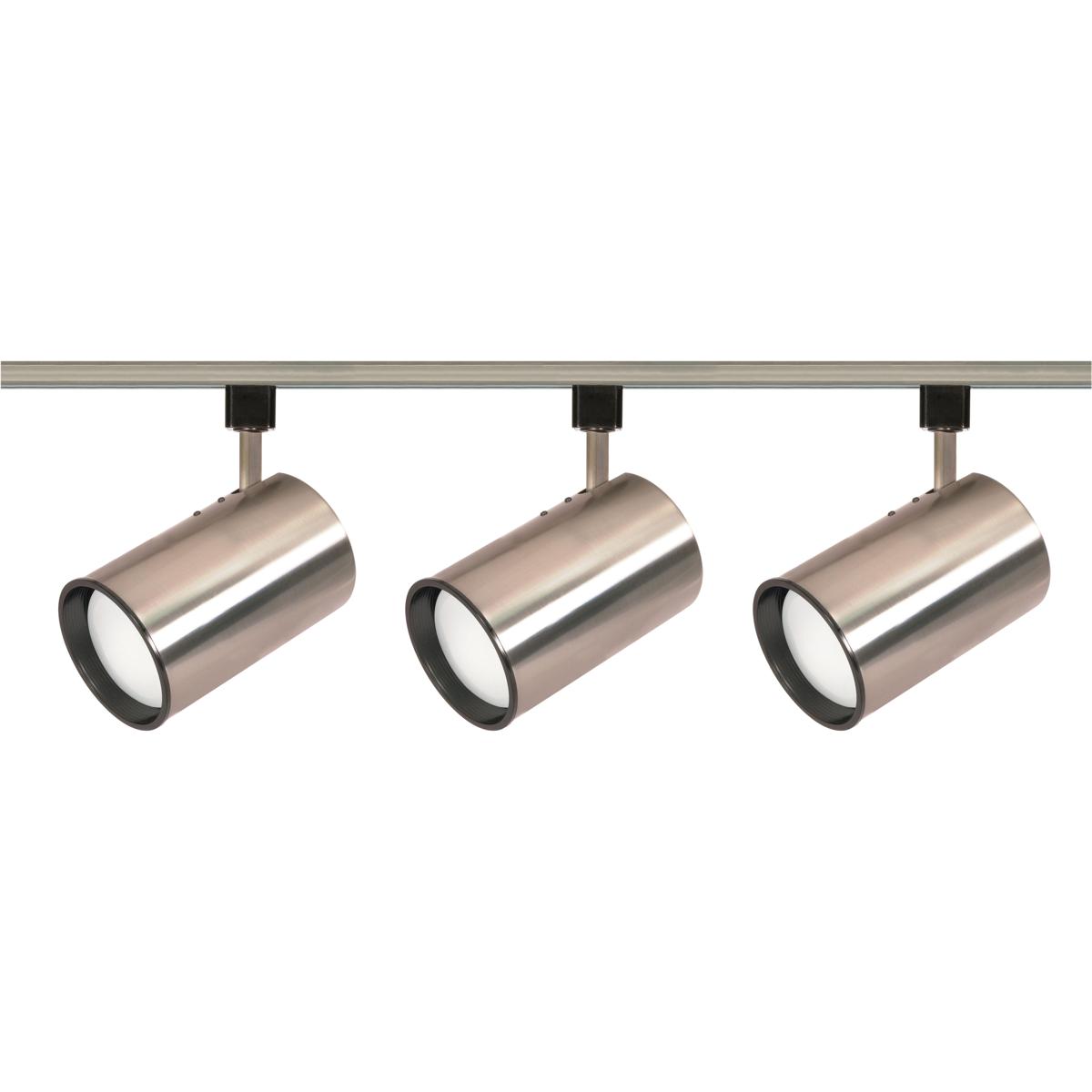 Nuvo TK341 Brentwood 3 Light 120V Brushed Nickel Track Lighting Ceiling Light