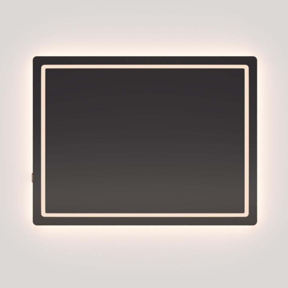 Oxygen Lighting 3-0401-15 Compact 36 X 24 inch Black LED Lighted Mirror, Vanita by Oxygen