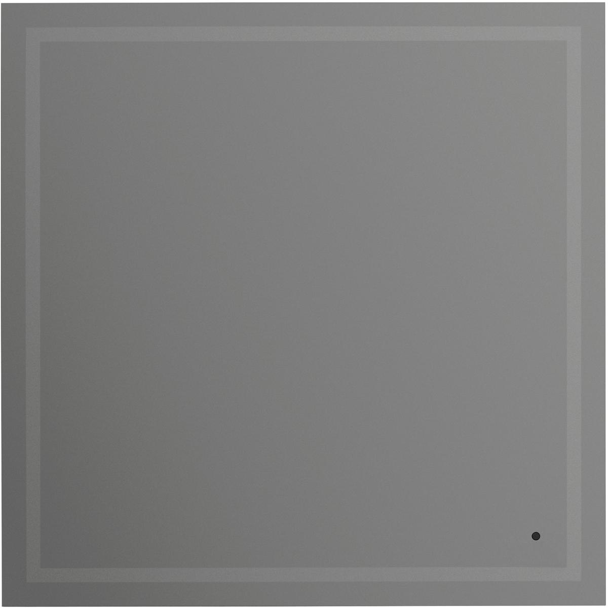 Oxygen Lighting 3-0504-15 Track 36 X 36 inch Black LED Lighted Mirror, Vanita by Oxygen