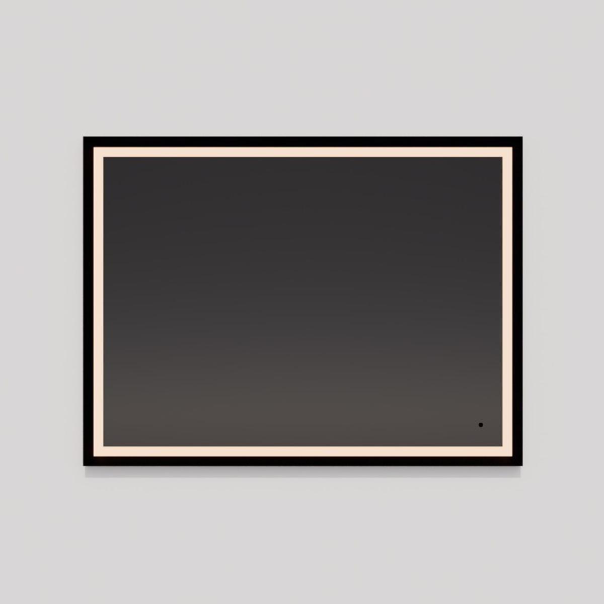 Oxygen Lighting 3-0803-15 Dusk 36 X 36 inch Black LED Lighted Mirror, Vanita by Oxygen