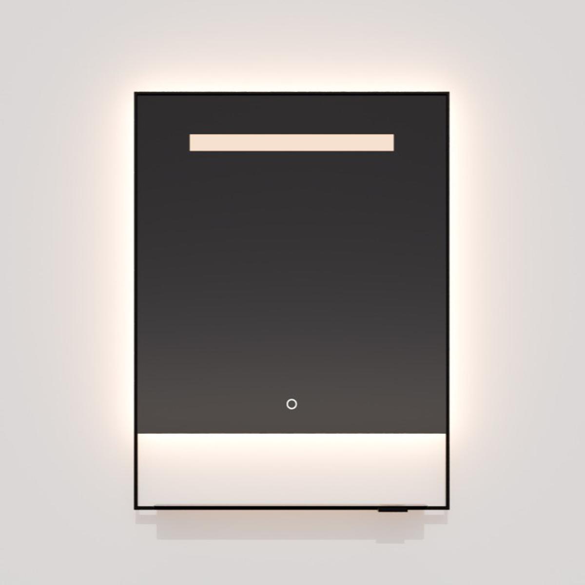 Oxygen Lighting 3-0901-15 Castore 32 X 20 inch Black LED Lighted Mirror, Vanita by Oxygen