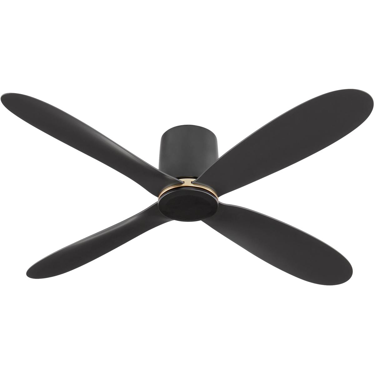 Oxygen Lighting 3-124-15 Myriad 56 inch Black with Matte Black Blades Ceiling Fan