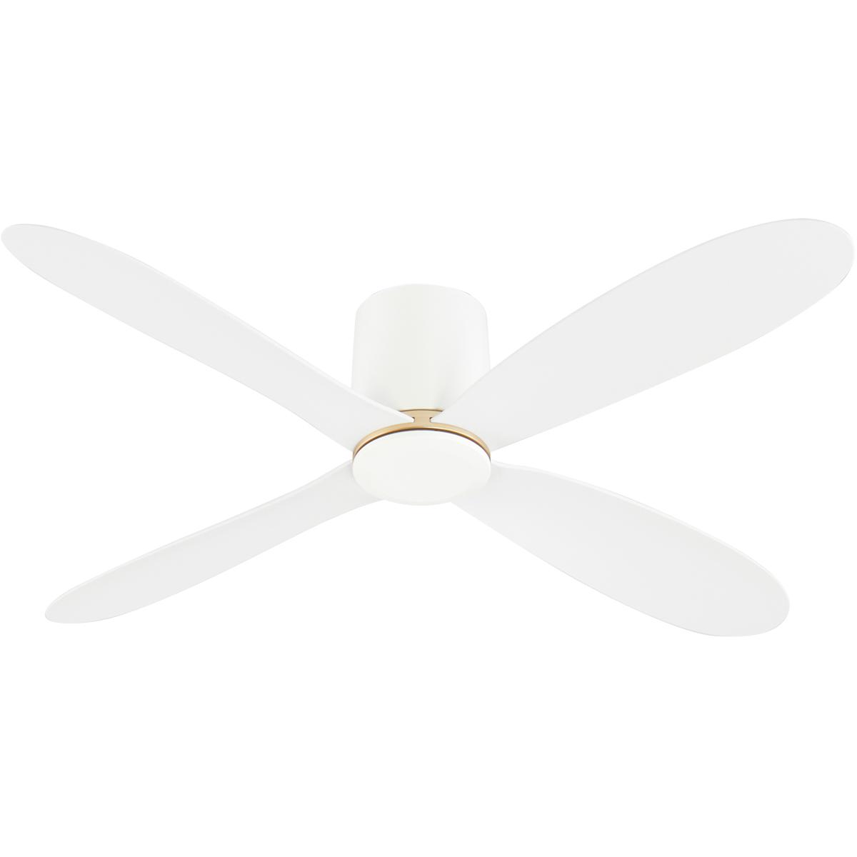 Oxygen Lighting 3-124-6 Myriad 56 inch White with Studio White Blades Ceiling Fan