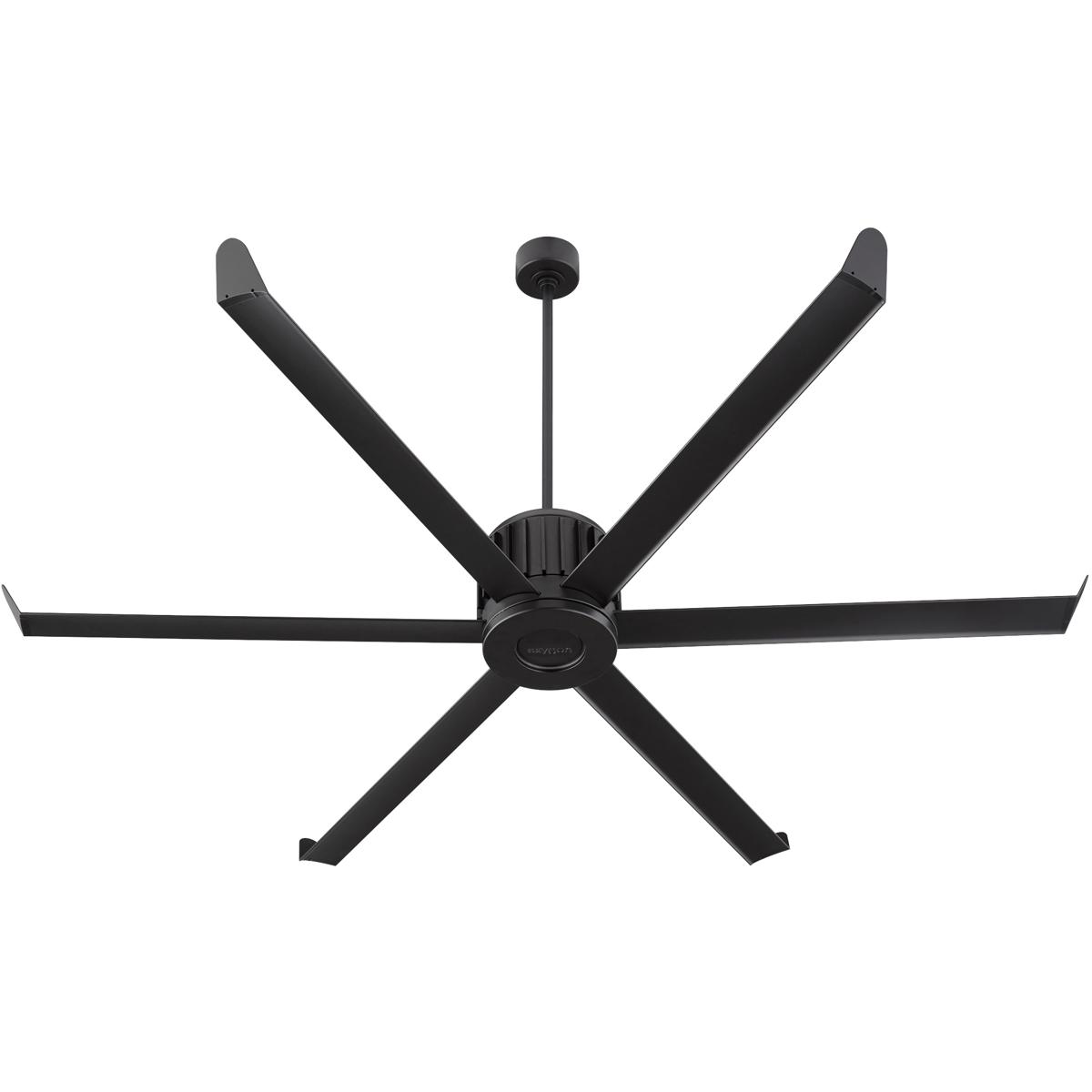 Oxygen Lighting 3-129-15 Enorme 78 inch Black with Matte Black Blades Outdoor Ceiling Fan
