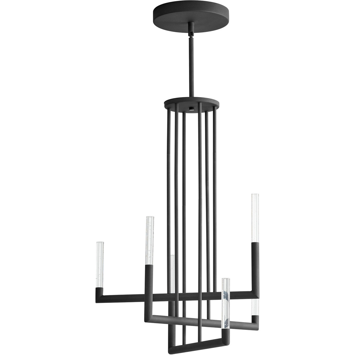 Oxygen Lighting 3-24-15 Luster LED Black Chandelier Ceiling Light