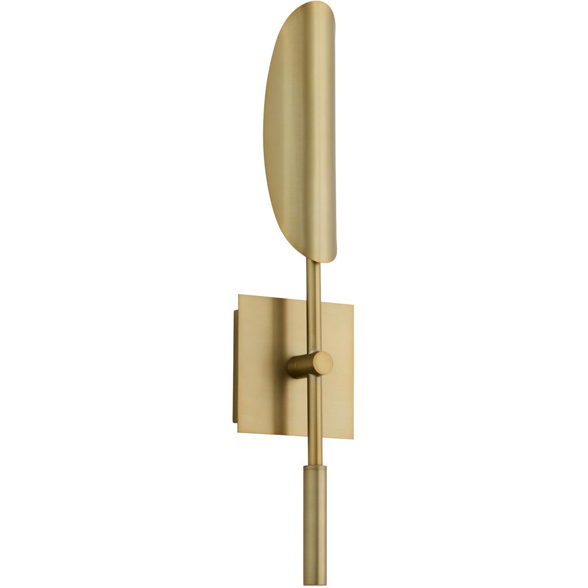 Oxygen Lighting 3-405-40 Pivot 1 Light 6 inch Aged Brass Wall Sconce Wall Light
