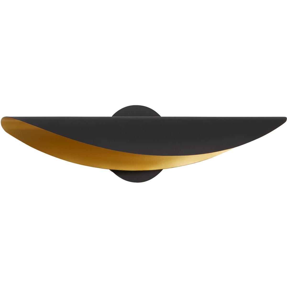 Oxygen Lighting 3-406-1540 Pivot 1 Light 23 inch Black/Aged Brass Wall Sconce Wall Light