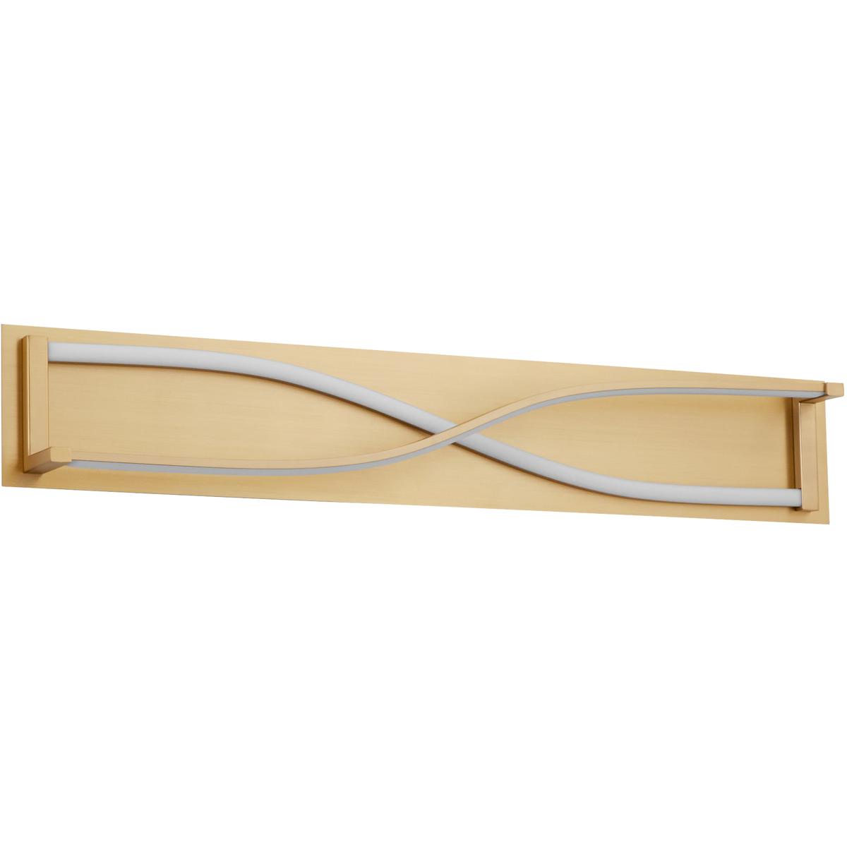 Oxygen Lighting 3-5007-40 Hyperion 2 Light 34 inch Aged Brass Vanity Light Wall Light
