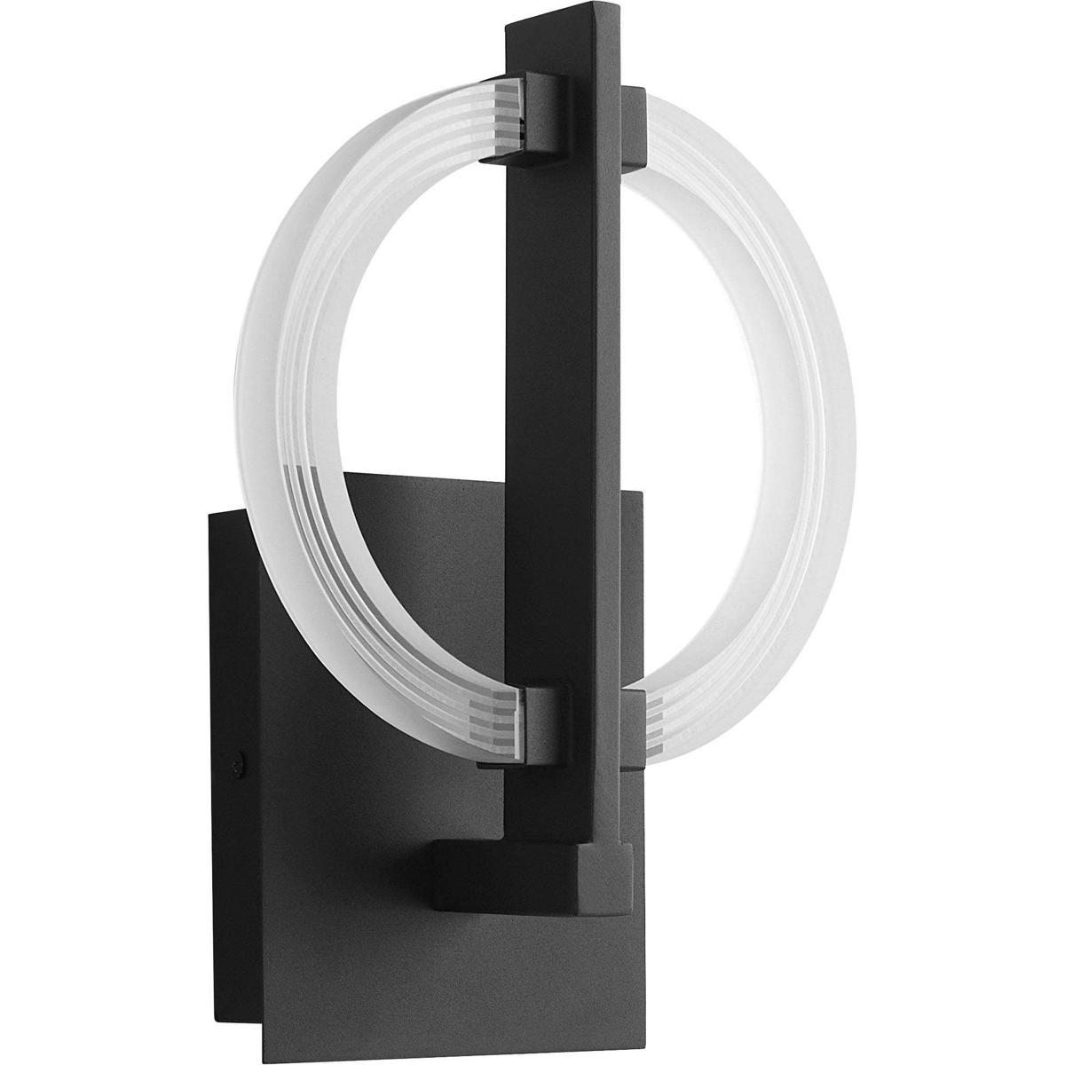 Oxygen Lighting 3-5014-15 Arena 1 Light 8 inch Black Sconce Wall Light