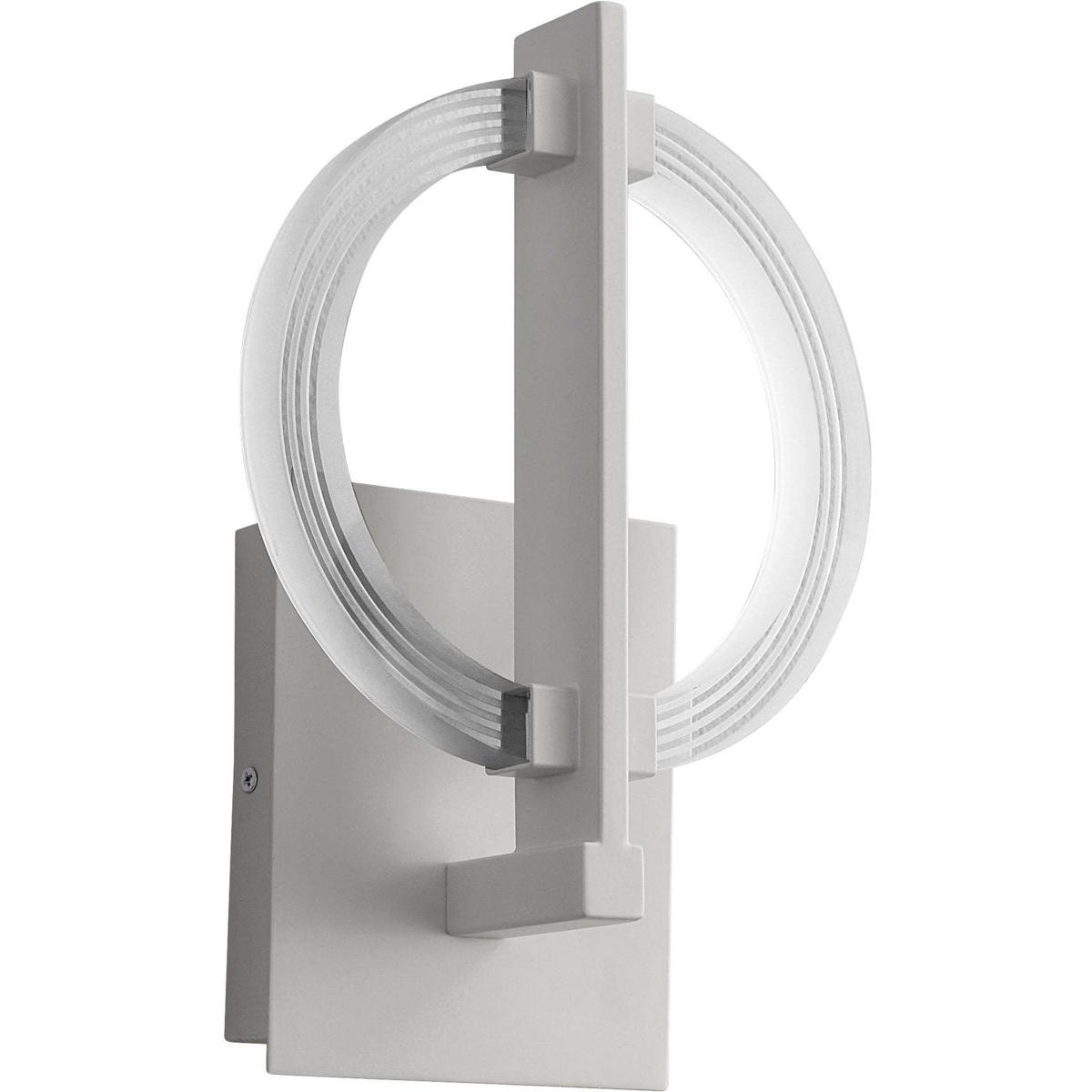 Oxygen Lighting 3-5014-6 Arena 1 Light 8 inch White Sconce Wall Light