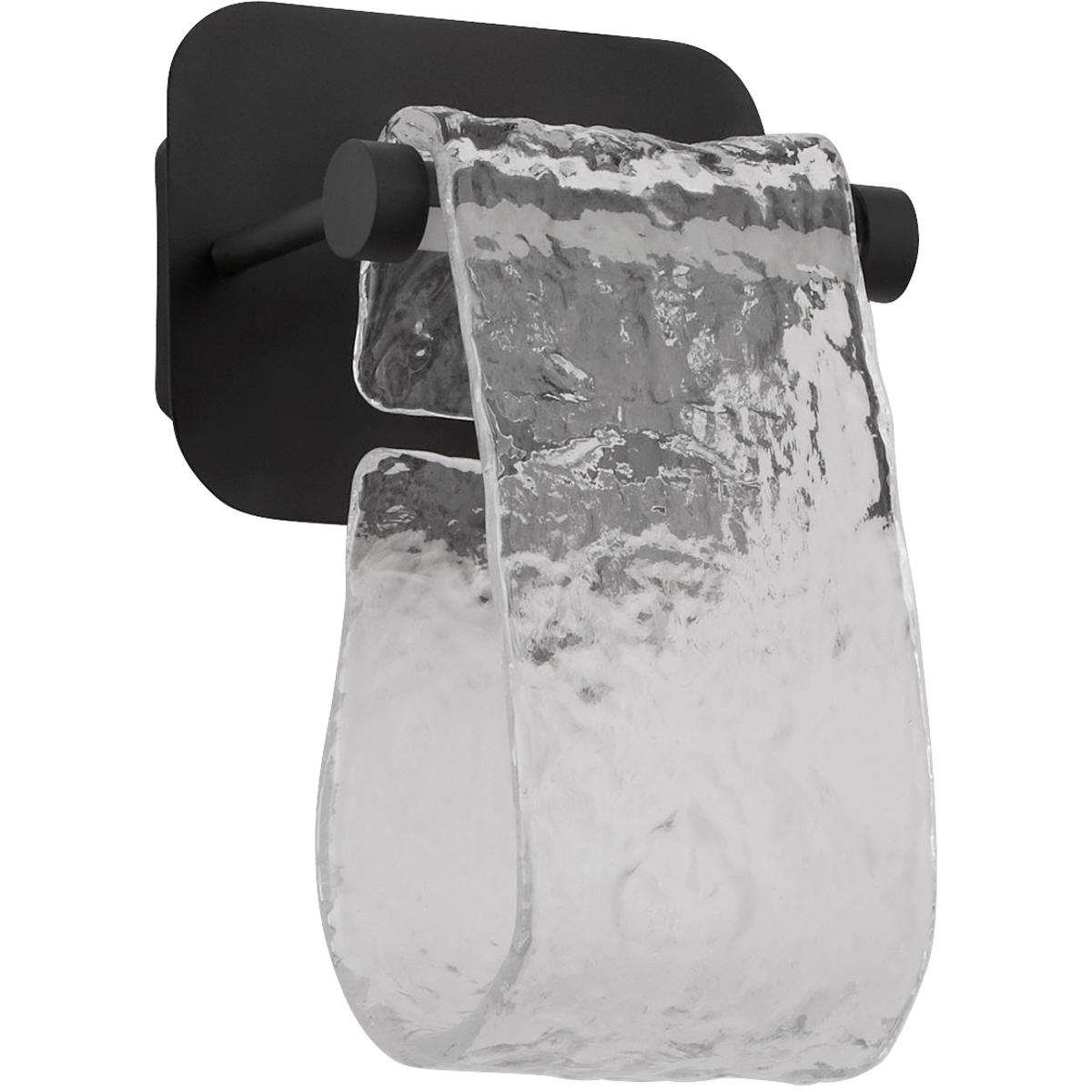Oxygen Lighting 3-502-15 Veer 1 Light 7 inch Black Sconce Wall Light