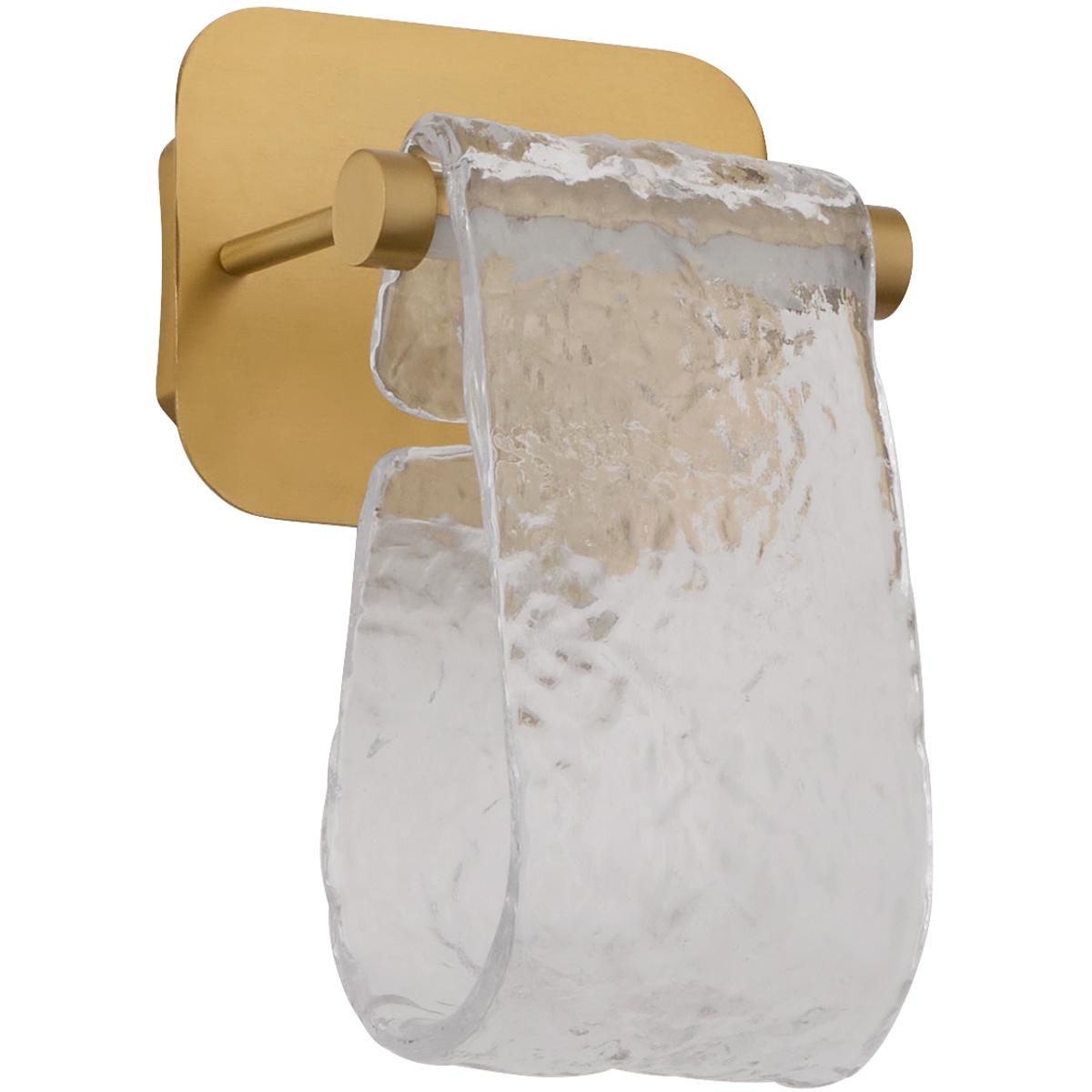 Oxygen Lighting 3-502-40 Veer 1 Light 7 inch Aged Brass Sconce Wall Light