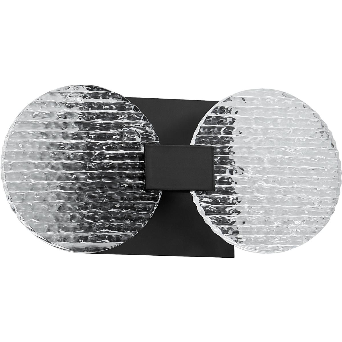 Oxygen Lighting 3-5050-15 Axiom 2 Light 13 inch Black Wall Sconce Wall Light