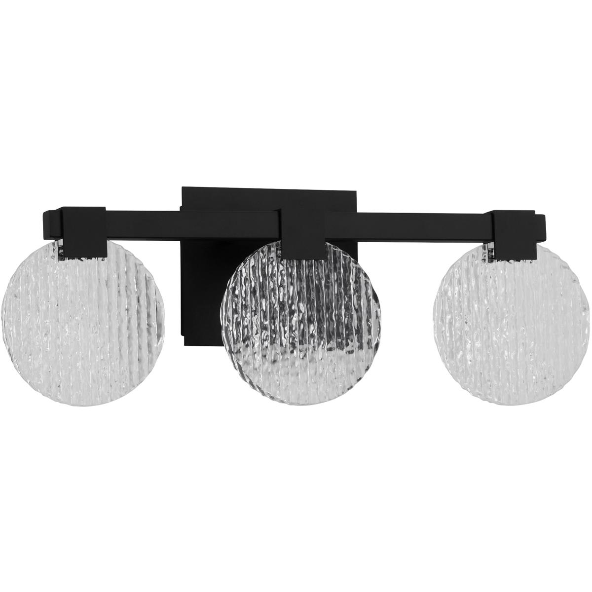 Oxygen Lighting 3-5052-15 Axiom 3 Light 22 inch Black Vanity Light Wall Light