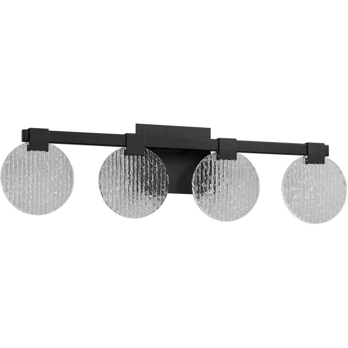 Oxygen Lighting 3-5053-15 Axiom 4 Light 30 inch Black Vanity Light Wall Light