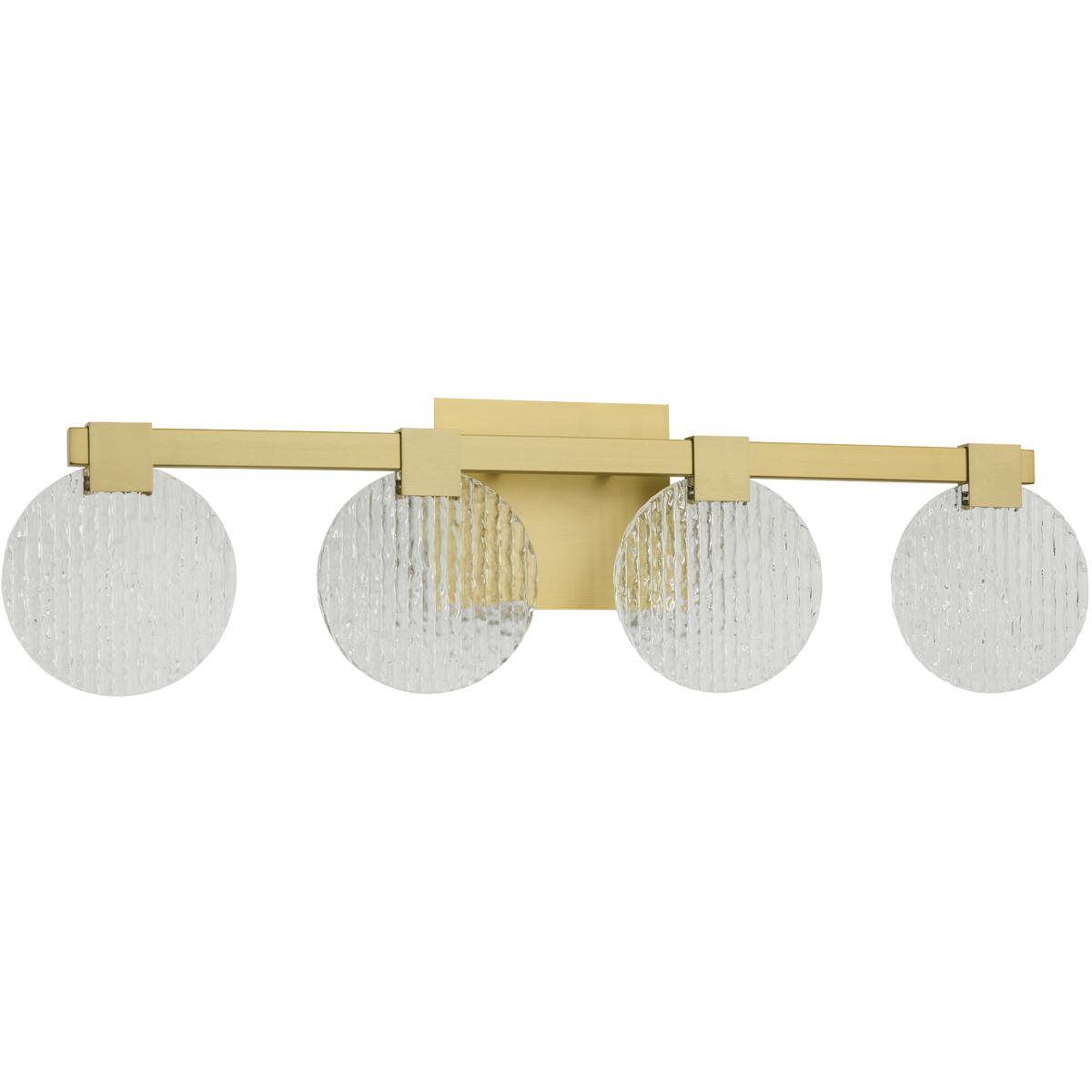 Oxygen Lighting 3-5053-40 Axiom 4 Light 30 inch Aged Brass Vanity Light Wall Light
