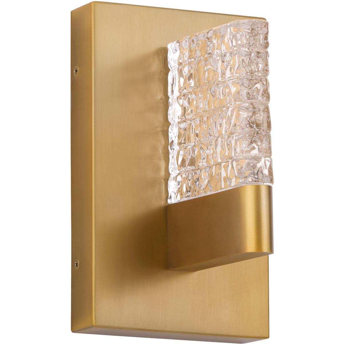 Oxygen Lighting 3-550-56 Gamma 1 Light 4.75 inch Brushed Brass Wall Mount Wall Light
