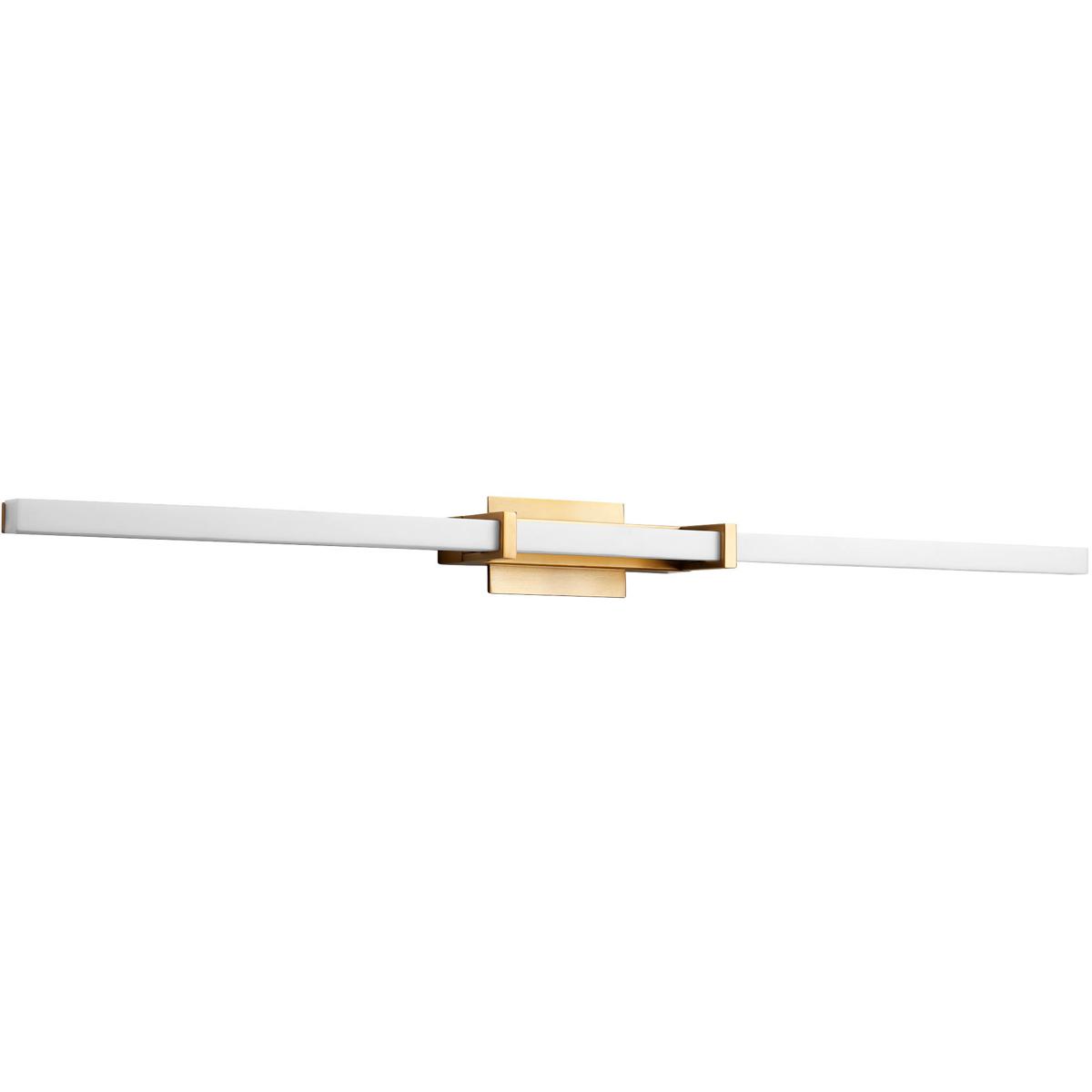Oxygen Lighting 3-56-40 Wand 1 Light 36 inch Aged Brass Vanity Light Wall Light