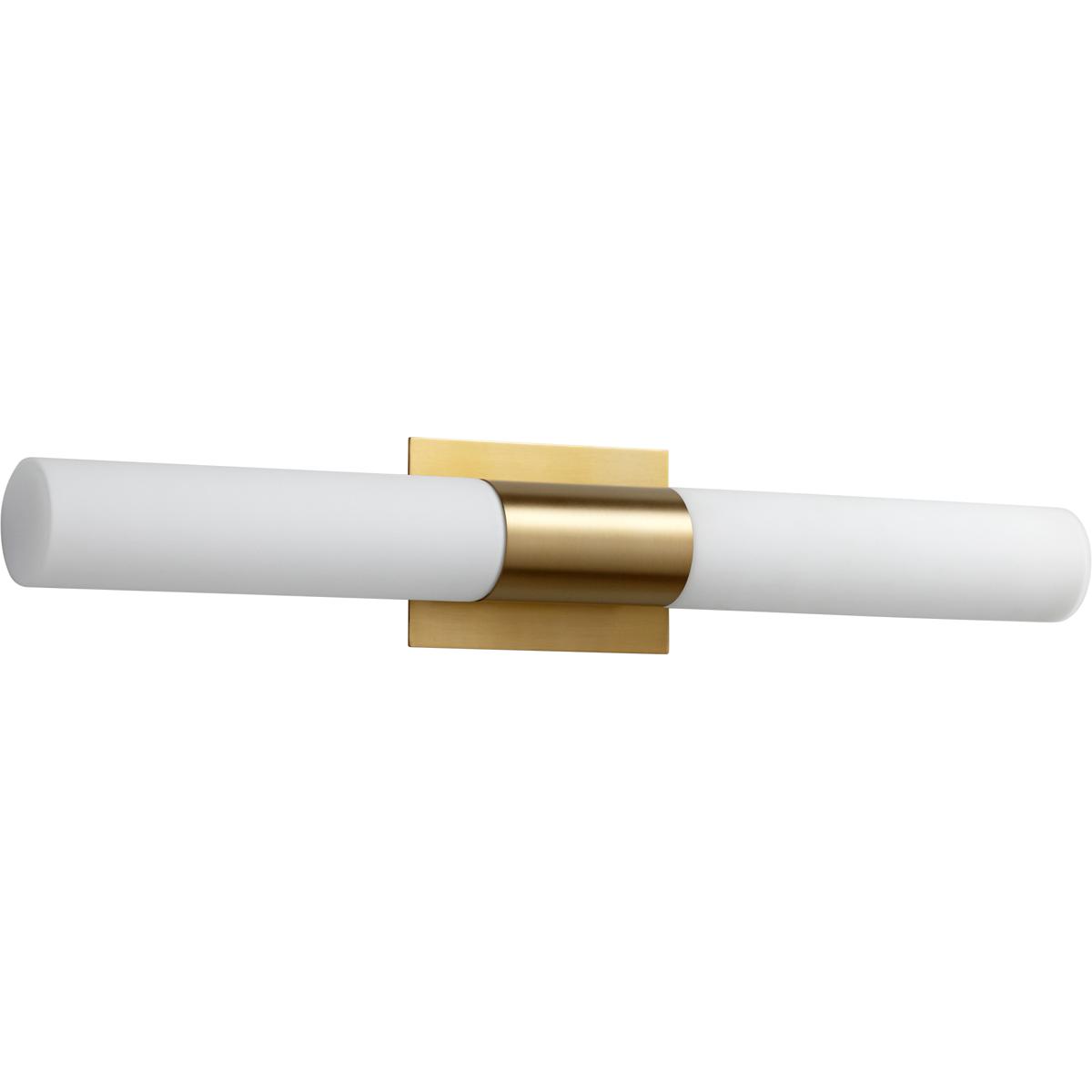 Oxygen Lighting 3-590-140 Magneta 2 Light 27 inch Aged Brass Vanity Light Wall Light