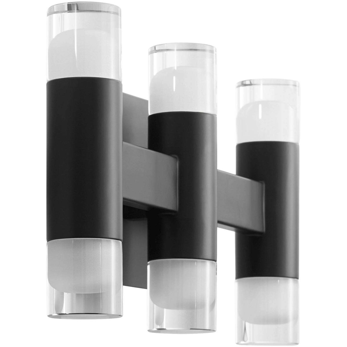 Oxygen Lighting 3-596-15 Alarum 6 Light 14 inch Black Vanity Light Wall Light