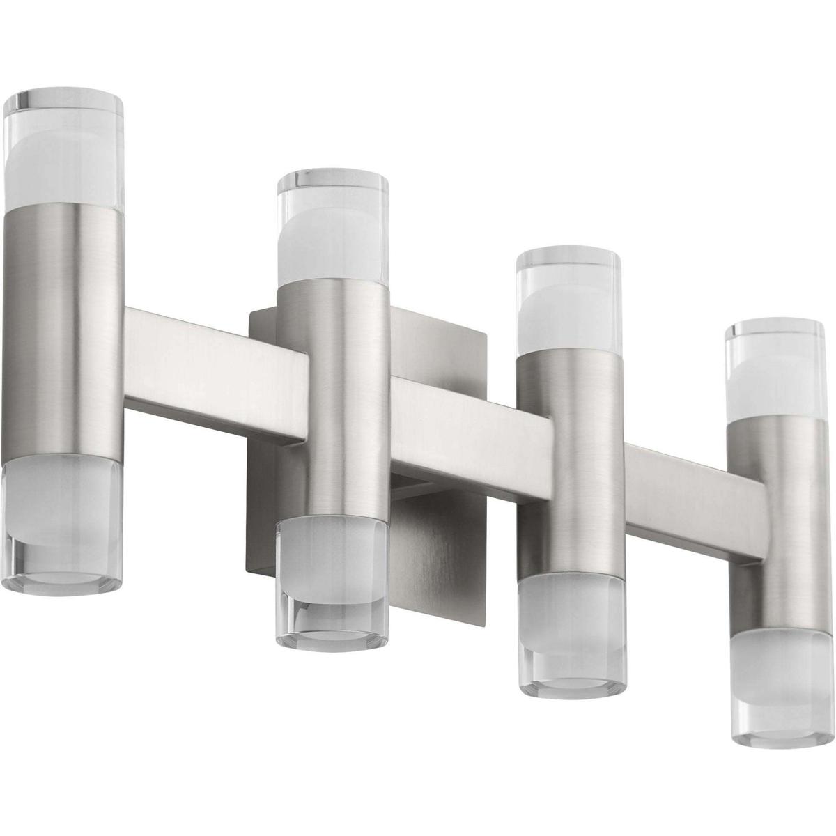 Oxygen Lighting 3-597-24 Alarum 8 Light 21 inch Satin Nickel Vanity Light Wall Light