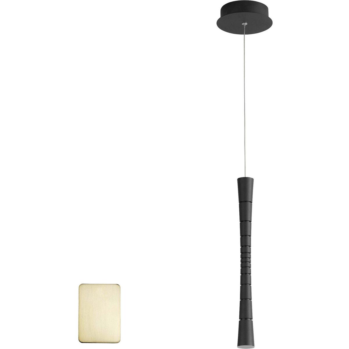 Oxygen Lighting 3-6004-40 Sabre 1 Light 5.5 inch Aged Brass Pendant Ceiling Light