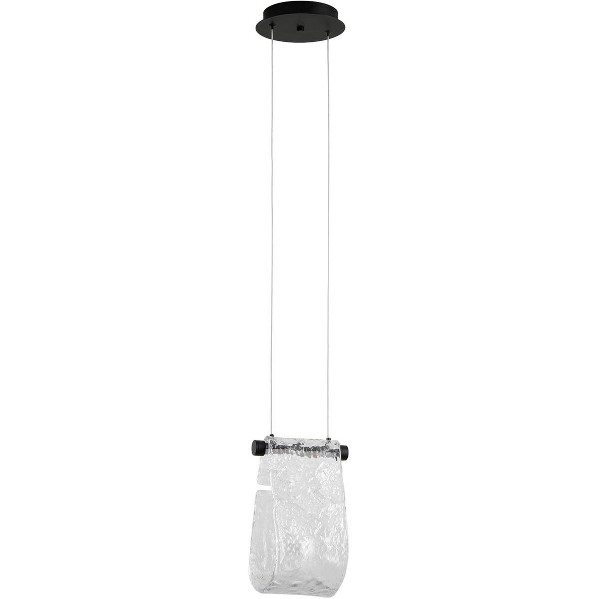 Oxygen Lighting 3-602-15 Veer 1 Light Black Pendant Ceiling Light