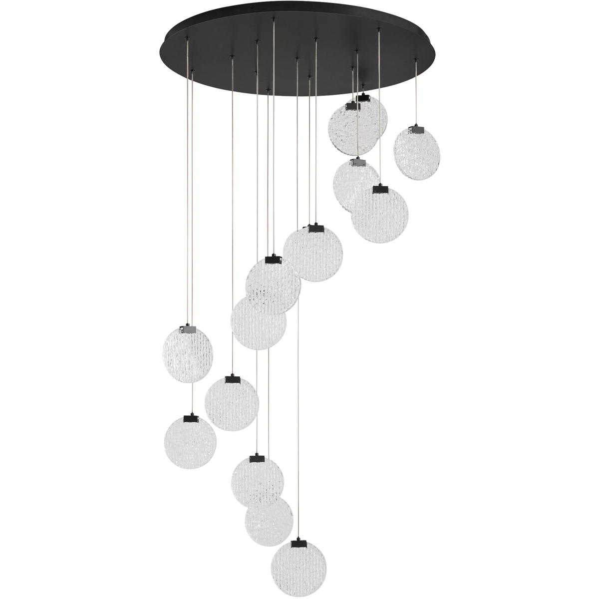 Oxygen Lighting 3-6052-15 Axiom 30.5 inch Black Pendant Ceiling Light