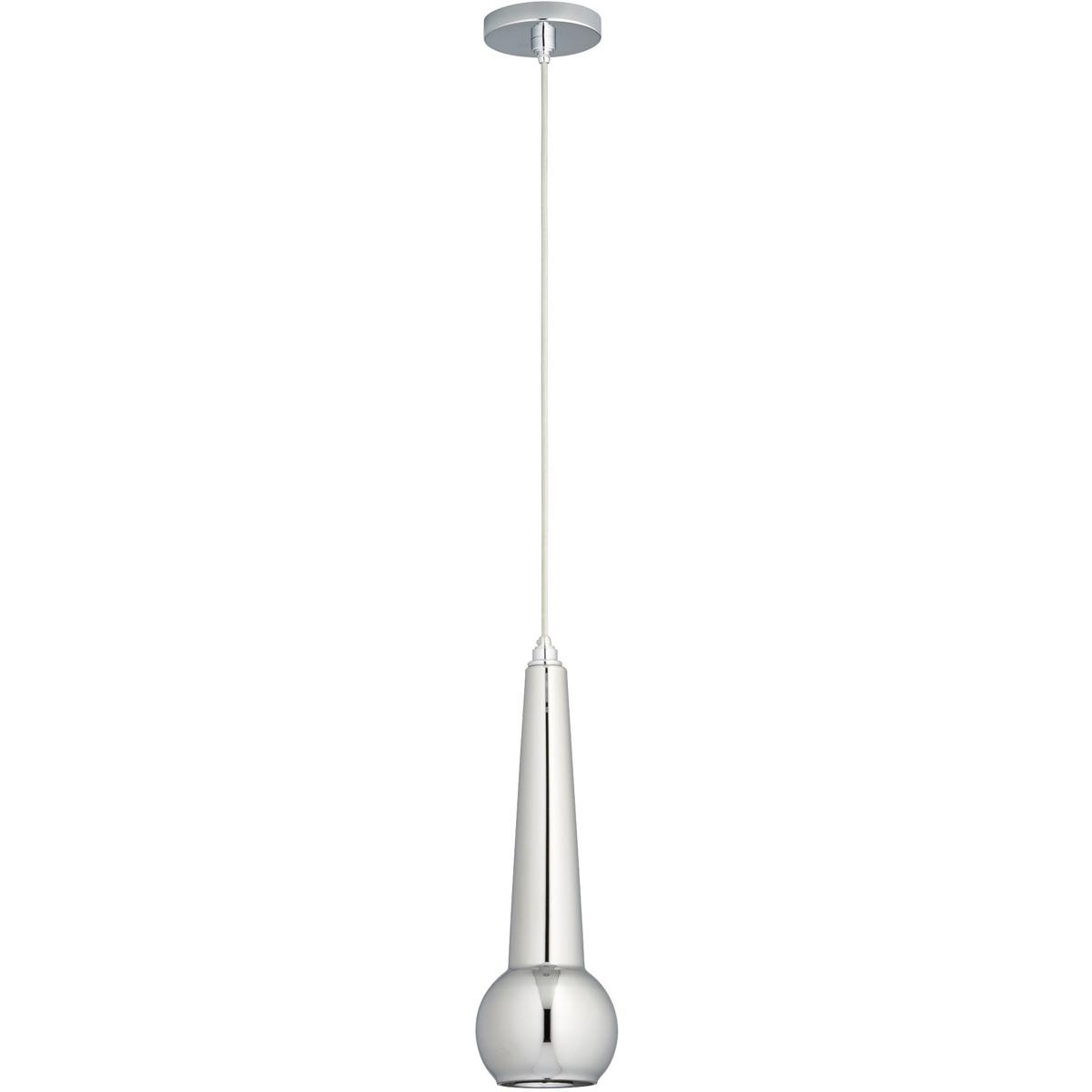 Oxygen Lighting 3-606-1414 Comet 1 Light 5.25 inch Polished Chrome Pendant Ceiling Light