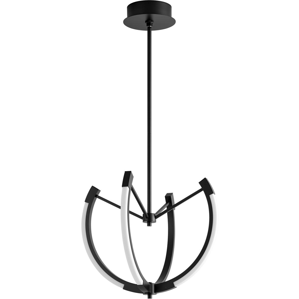 Oxygen Lighting 3-6140-15 Utopia LED 21 inch Black Pendant Ceiling Light