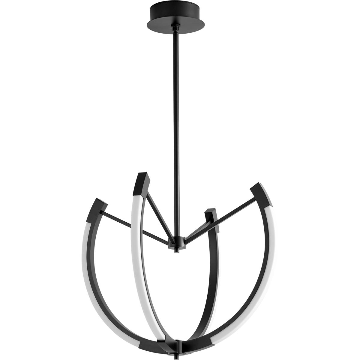 Oxygen Lighting 3-6141-15 Utopia LED 28 inch Black Pendant Ceiling Light